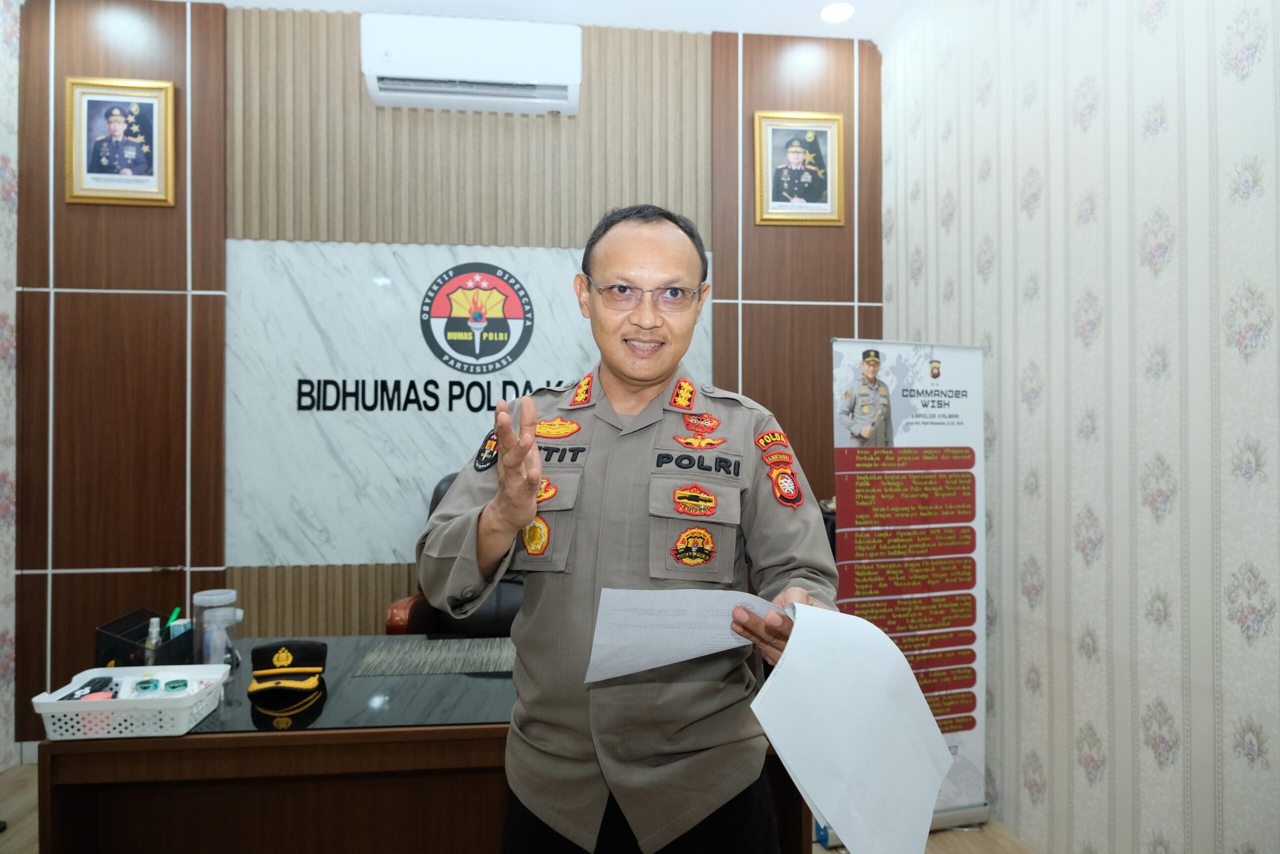 Wakil Kepala Kepolisian Daerah Kalimantan Barat Brigjen Pol Roma Hutajulu, S.IK., M.Si.