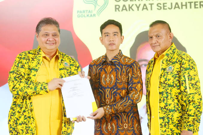 Relawan POS Gibran Dukung Gibran Rakabuming Jadi Ketua Umum Partai Golkar.


