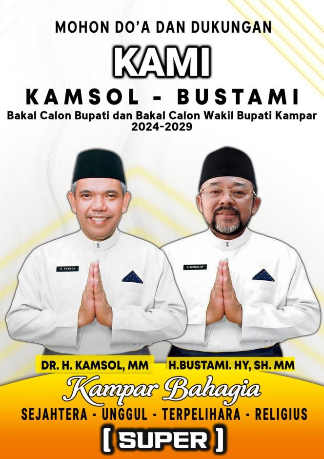 
					Ini Lima Fokus Utama Pasangan Birokrat KAMSOL-BUSTAMI, Menuju Kampar Bahagia