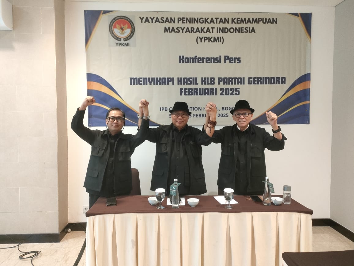 YPKMI Dukung Penobatan Prabowo Subianto Sebagai Ketua Umum Partai Gerindra dan Penetapan Calon Presiden 2029-2034.
