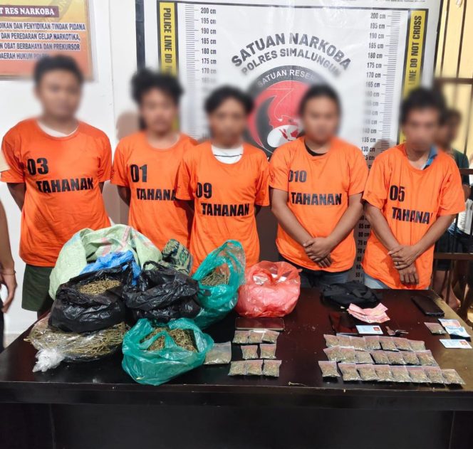 
					Lima Tersangka Diamankan.