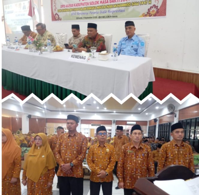 
					Hadiri Pengukuhan DPD AGPAI, Wabup Solok : Pendidikan Agama Pilar Pembentukan Karakter Bangsa