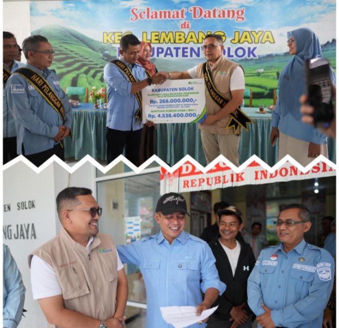 
					Pemkab Solok Serahkan Santunan Kematian Pekerja Rentan BPJS Ketenagakerjaan di Kecamatan Lembang Jaya