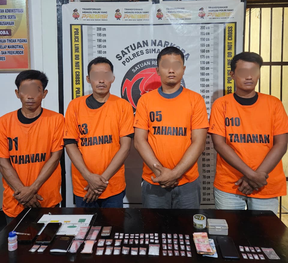 Sat Narkoba Polres Simalungun Gulung Bandar Narkoba, Sita 37,29 Gram Sabu.