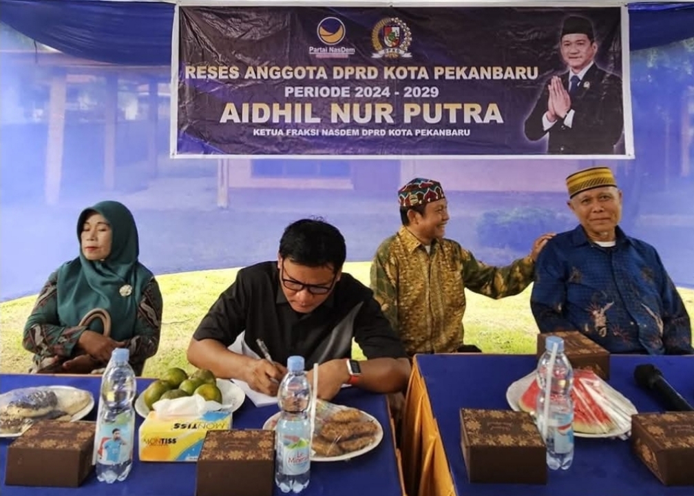 Ketua Fraksi NasDem DPRD Kota Pekanbaru, Aidhil Nur Putra SH, Gelar Reses di Kampung Baru.
